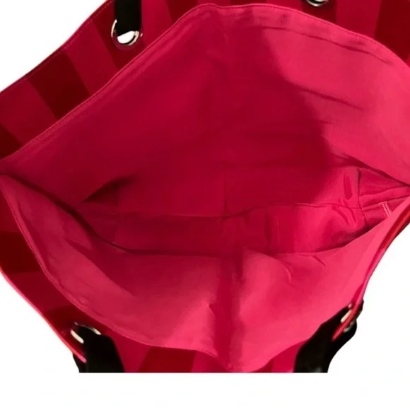 Victoria's Secret Bold Red and Pink Tote - Picture 7 of 9